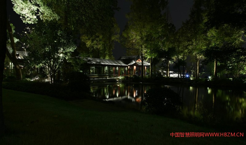 浙江西子宾馆夜景照明设计