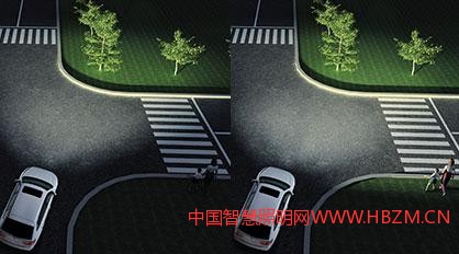 汽车弯道照明系统