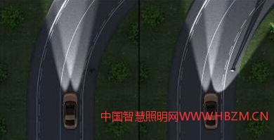 汽车弯道照明系统