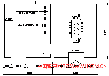 图4 变配电室平面示意图