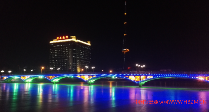 张家口清园桥夜景亮化改造
