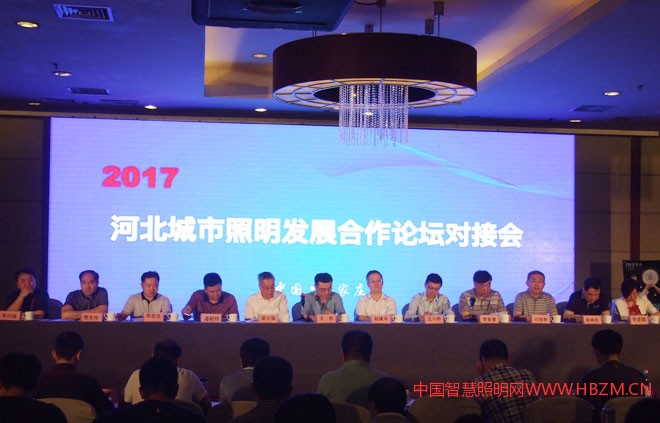 2017河北城市照明发展合作论坛对接会主席台领导