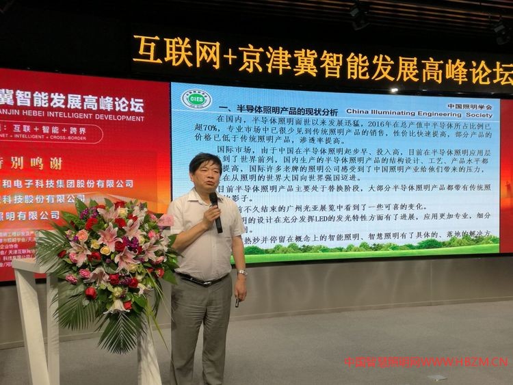 中国照明学会秘书长窦林平以“LED与互联网