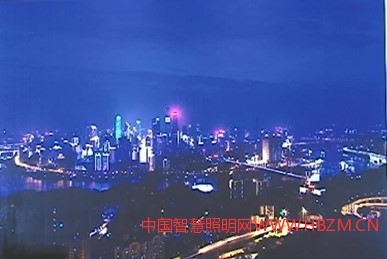 重庆这个渝中半岛两江四岸的一个景观照明夜景照明