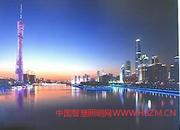 这个珠江两岸的广州,广州的夜景照明,景观照明