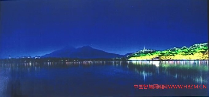 就是我们完成后的一个景观照明夜景照明效果