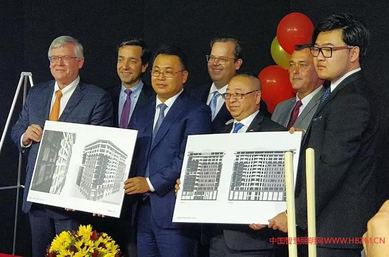 中国智慧路灯项目首次走进美国