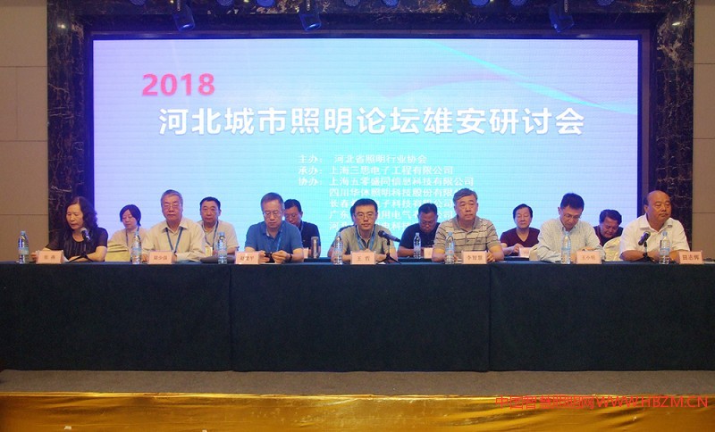 2018 河北城市照明论坛雄安研讨会主席台