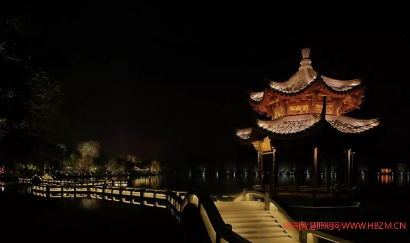 西湖夜景-中国智慧照明网