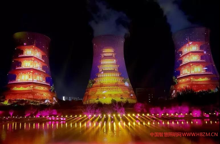 张家口“世界唯一高塔投影秀---中国智慧照明网