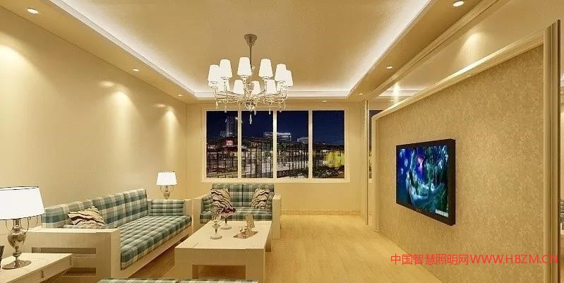 客厅灯效果图--中国智慧照明网