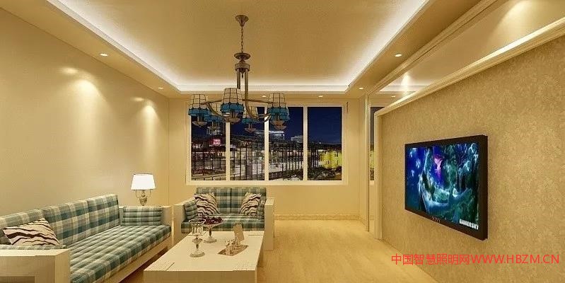 客厅灯效果图--中国智慧照明网