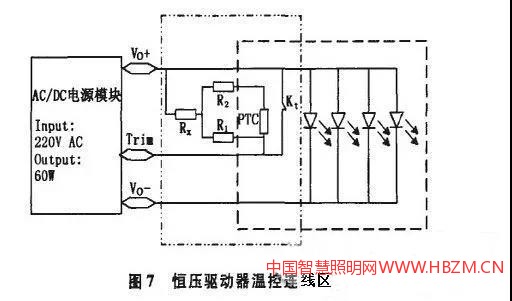 恒压驱动器温控连线区----中国智慧照明网