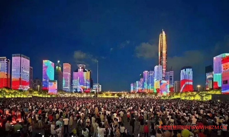 辉煌新时代深圳灯光秀---中国智慧照明网