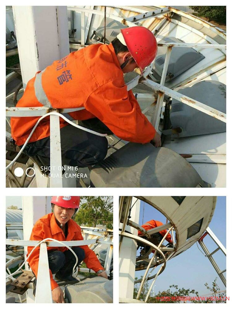 高铁站广场维修高杆灯