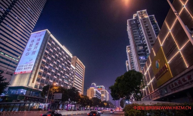 深南大道沿线福田段夜景照明--中国智慧照明网
