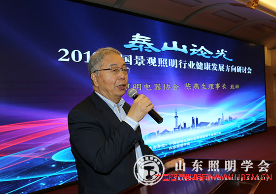 中国照明电器协会陈燕生理事长致辞