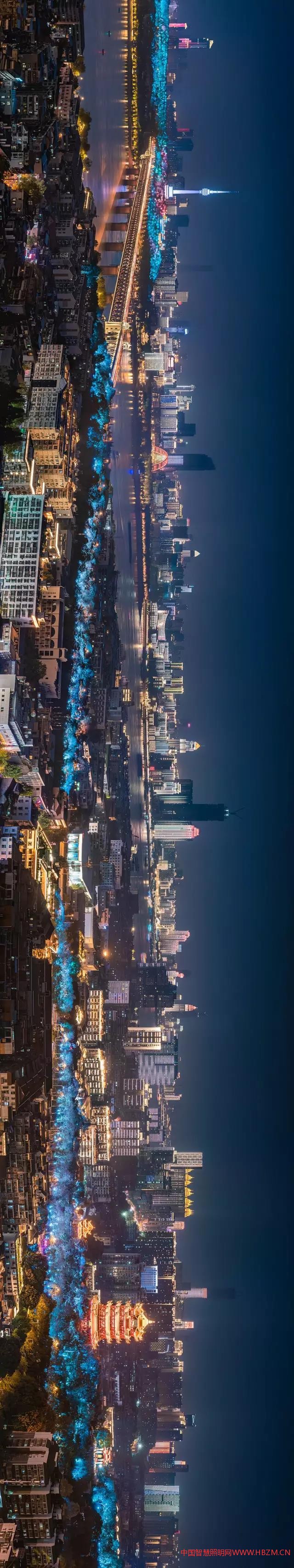 武汉的城市夜景照明和景观照明