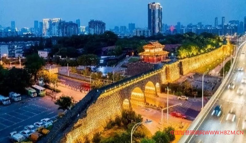 武汉的城市夜景照明和景观照明