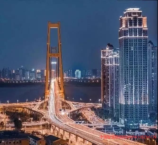 武汉的城市夜景照明和景观照明