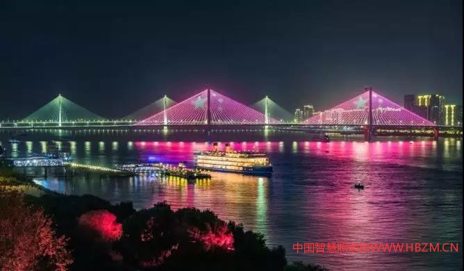 武汉的城市夜景照明和景观照明