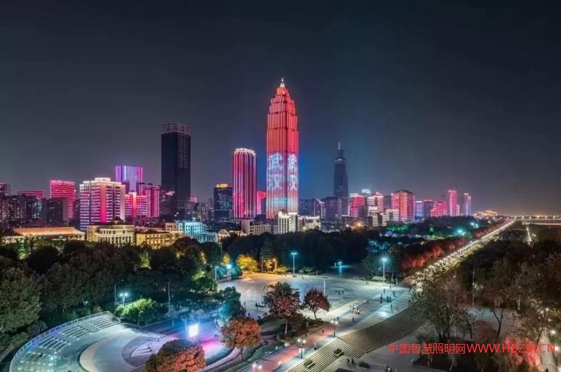 武汉的城市夜景照明和景观照明