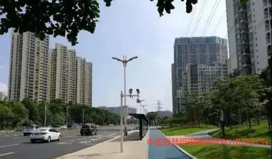 深圳首条智慧灯杆道路即将全线完工
