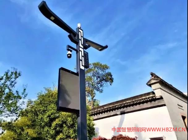 江苏常熟市古里铁琴铜剑楼知旅街区智慧灯杆