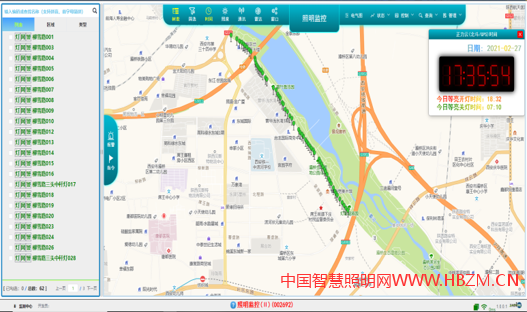 云衢平台上搭载了“单灯自动化监控管理系统”
