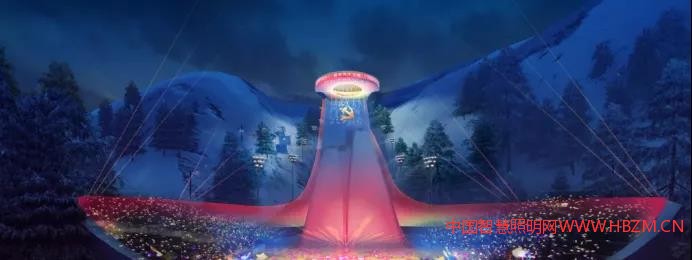 “雪如意”是世界上首个在顶部出发区设置大型建筑物的跳台滑雪场地