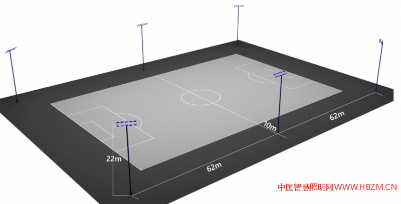 6杆照明系统示意图